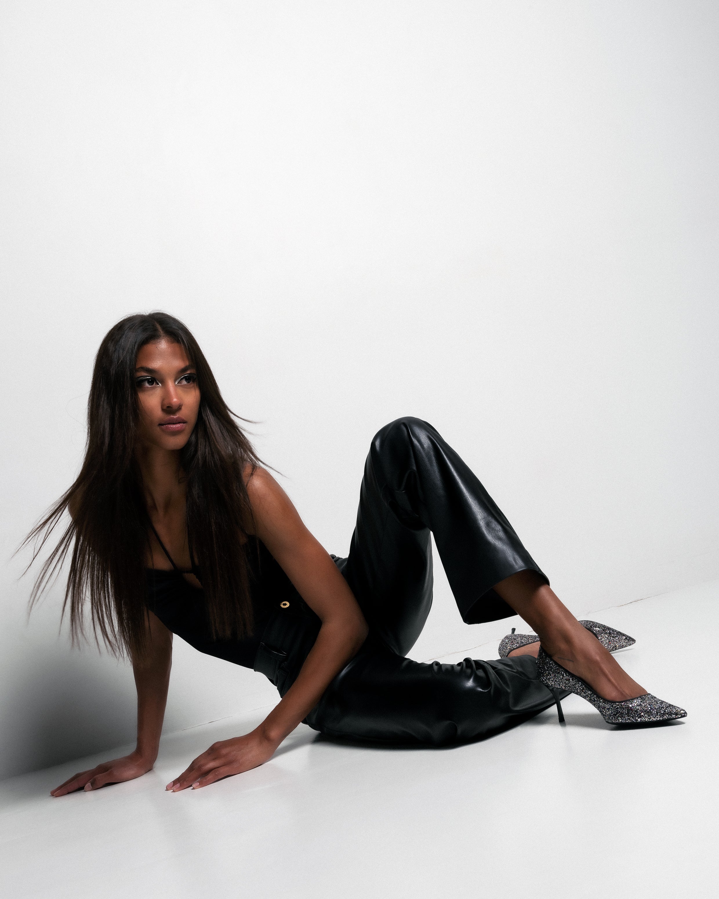 10 am Monday at the office - recycled glitter