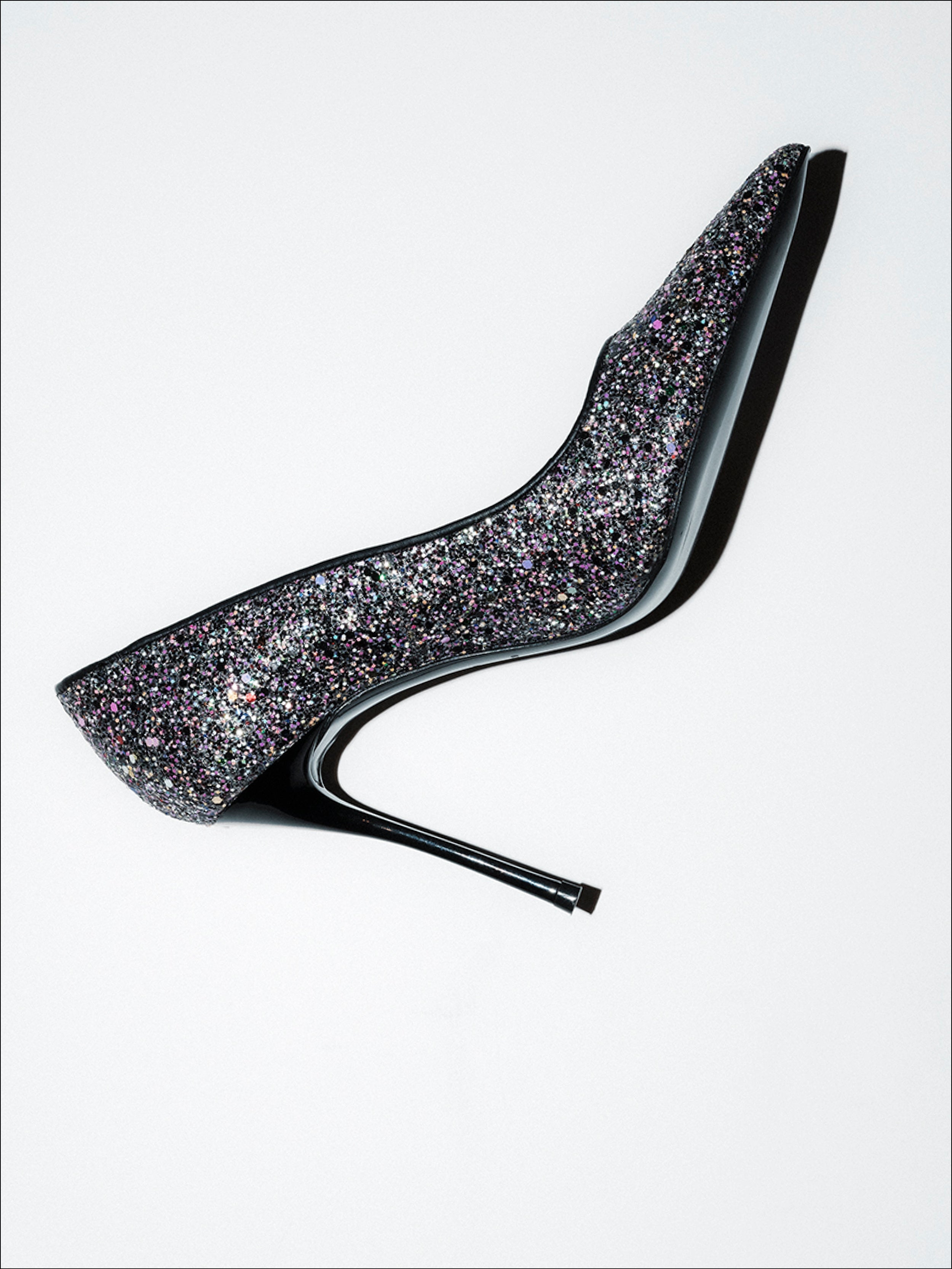 Bikkou 11:30PM Friday Night is Cocktail Night silver glitter pumps packshot